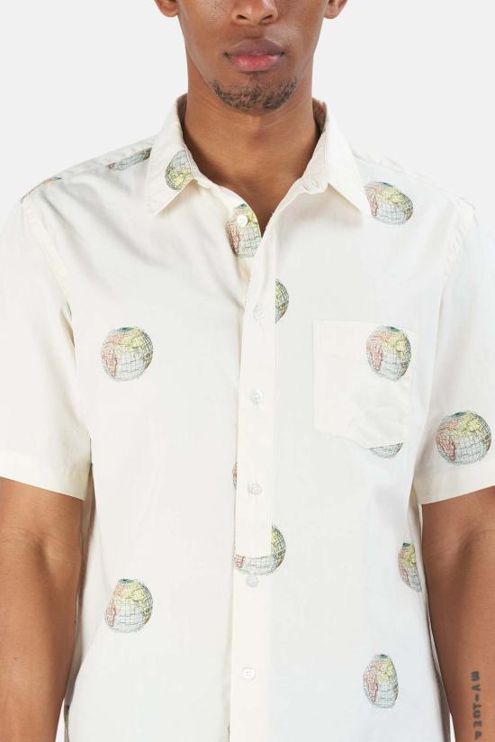  라파즈 반팔 셔츠 La Paz Alegre 프린트  글로브 - LA PAZ