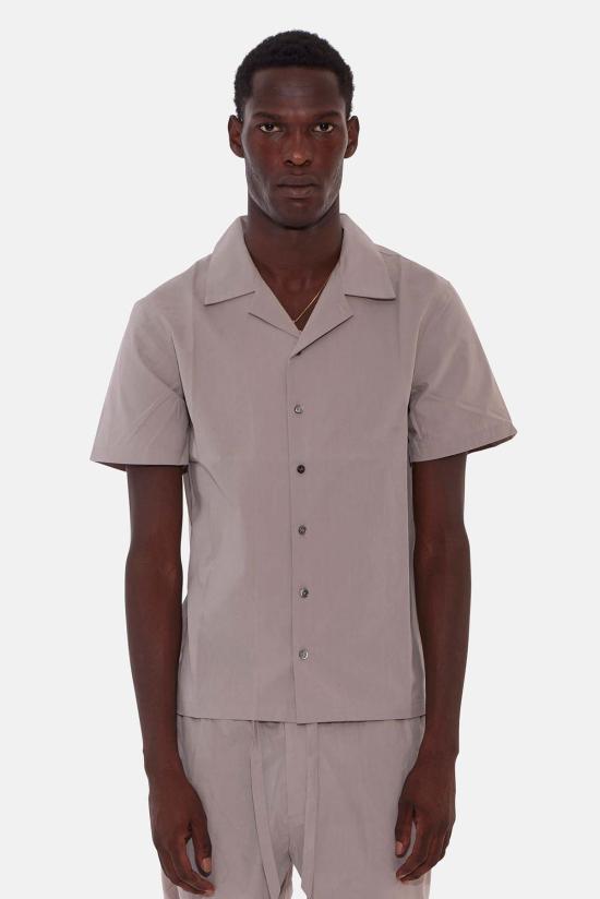  Blue&Cream 반팔 셔츠 블루&크림 팝린 캠프  그레이