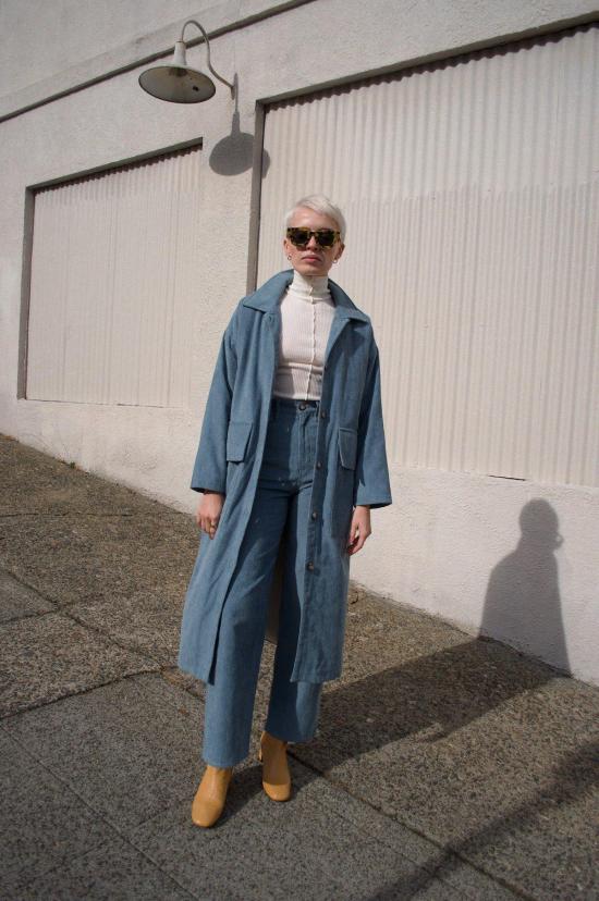  리타 트렌치 코트 로우 레너 재킷