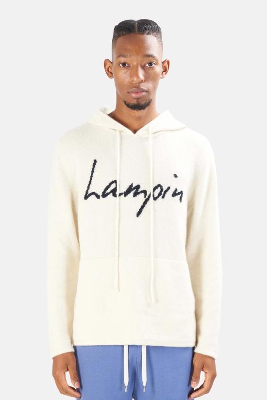  Harden 후드 티셔츠 하든 X 블루&크림 램핀 캐시미어 후드 티셔츠 화이트/네이비