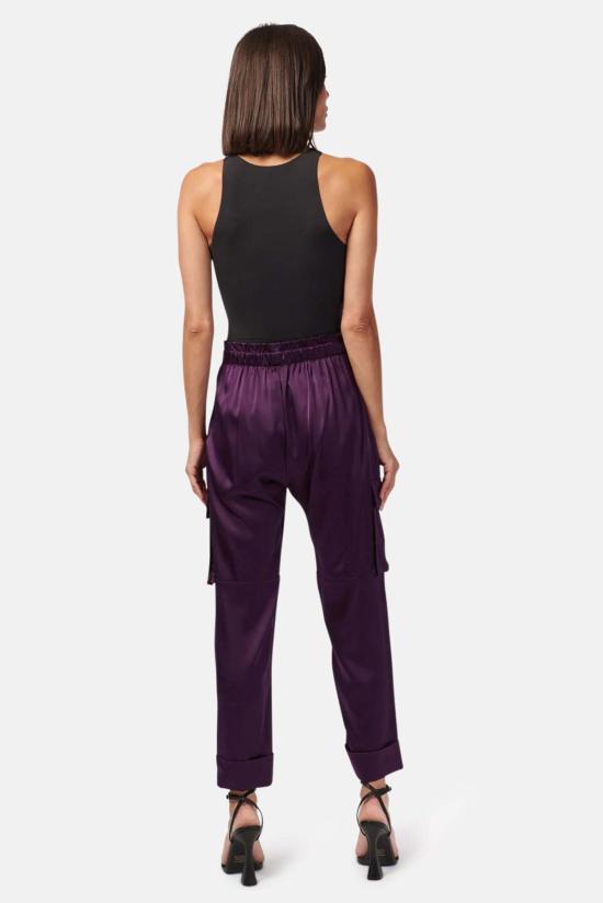  카미 뉴욕 스트레이트 팬츠 카미 NYC 카멘 카고 팬츠 에그플랜트 - CAMI NYC