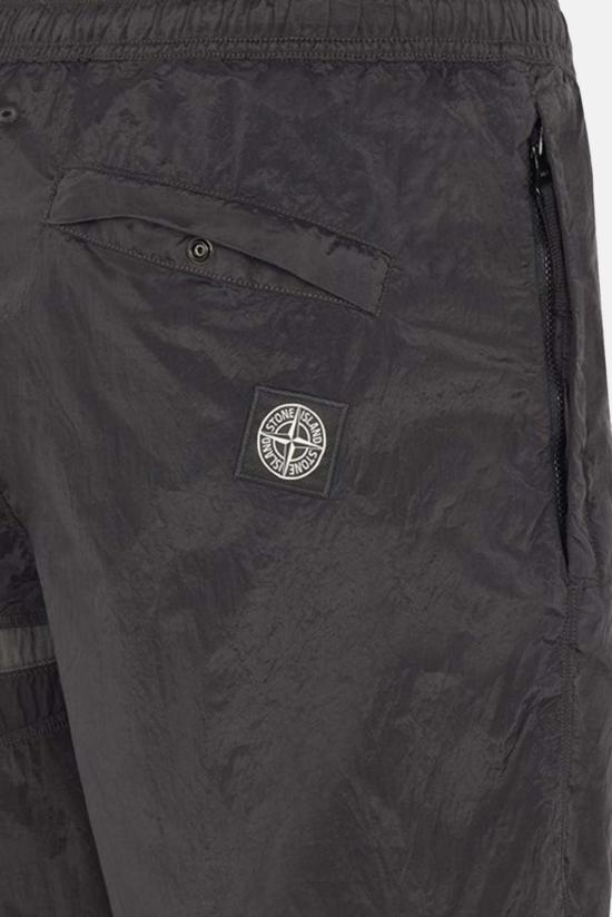  스톤 아일랜드 숏팬츠 에코닐 나일론 메탈 스타 인레이 반바지 스틸 그레이 - STONE ISLAND