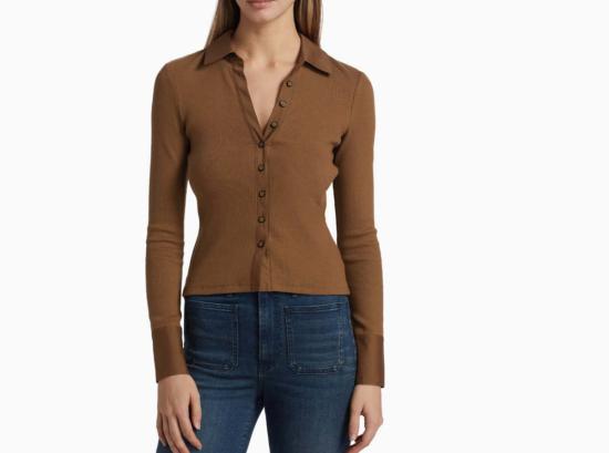  베로니카비어드 폴로 티셔츠 베로니카 비어드 스코티 믹스드 미디어  위스키 - VERONICA BEARD