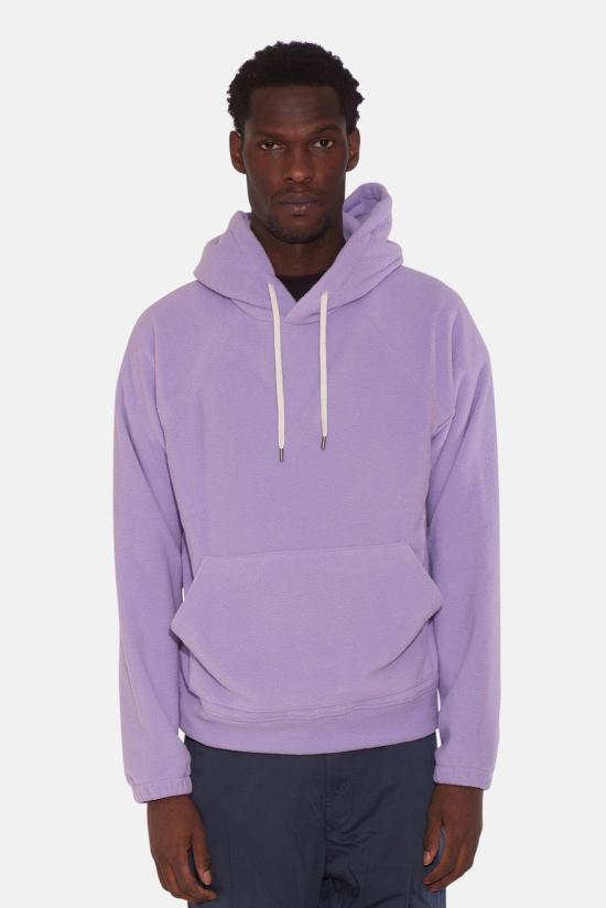  Blue&Cream 후드 티셔츠 블루&크림 폴라 플리스 후드 티셔츠 라벤더