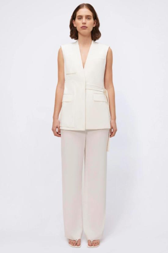  심카이 베스트 커비 조끼 아이보리