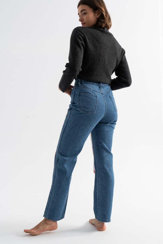  카린 데님 팬츠 칼린 패치워크 진스 오크 퀼트 - CARLEEN