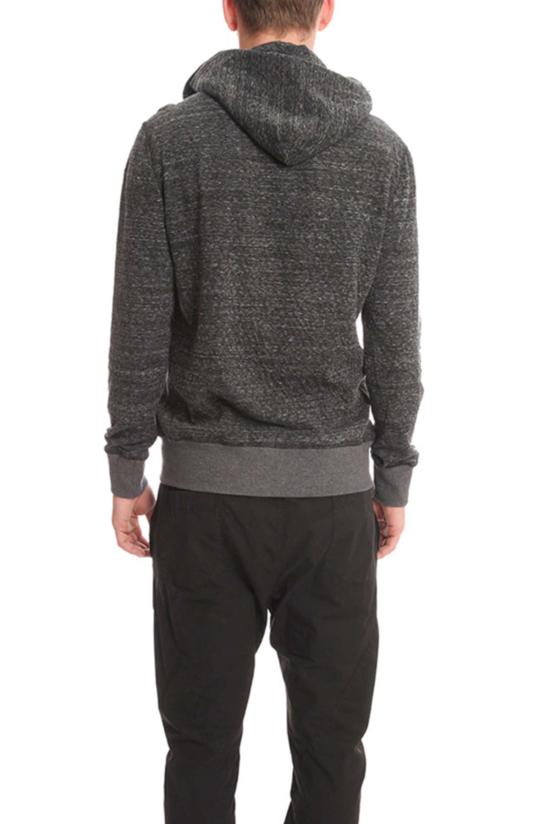  Blue&Cream 후드 티셔츠 블루&크림 1/4 지퍼 후드 숯색 - BLUE&CREAM