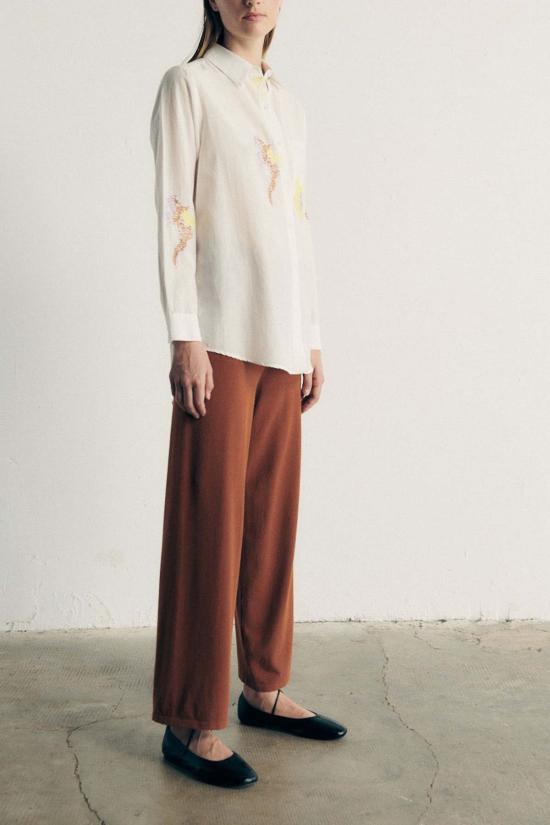  sita murt 스트레이트 팬츠 시타 머트 니트 팬츠 블랙 - OTHER BRANDS