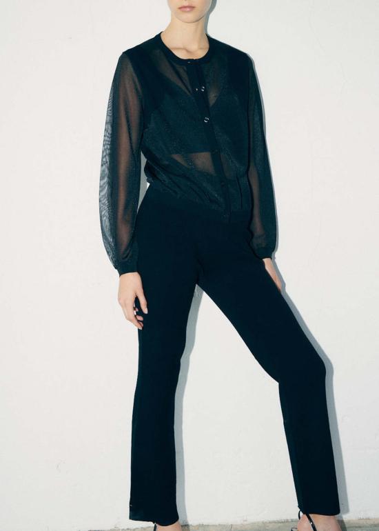  sita murt 스트레이트 팬츠 시타 머트 니트 팬츠 블랙 - OTHER BRANDS