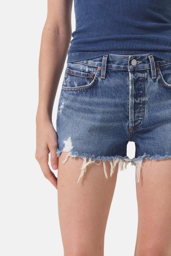  에이골디 데님 숏팬츠 아골드 파커 빈티지 컷오프 숏 다크 스왑밋 - AGOLDE