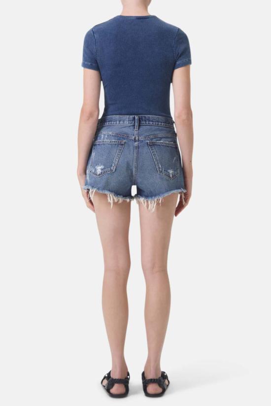  에이골디 데님 숏팬츠 아골드 파커 빈티지 컷오프 숏 다크 스왑밋 - AGOLDE