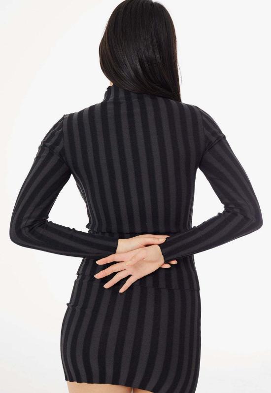  파이드 미 나우 터틀넥 지금 나를 찾아라 와이드 리브 니트 모크넥 잉크 - FIND ME NOW