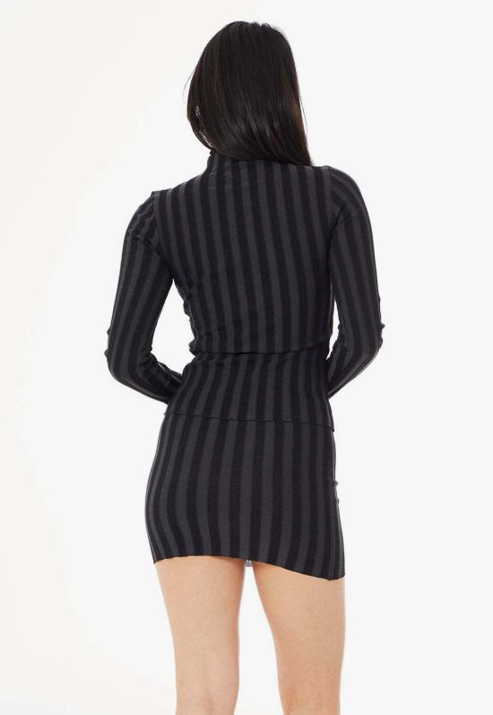  파이드 미 나우 터틀넥 지금 나를 찾아라 와이드 리브 니트 모크넥 잉크 - FIND ME NOW