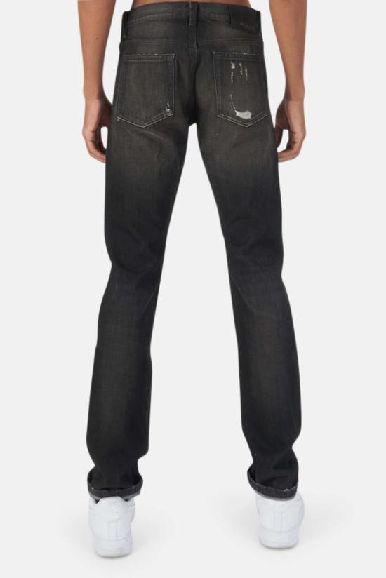  블루&크림 데님 팬츠 HL 디스트레스드 진 블랙 - BLUE&CREAM