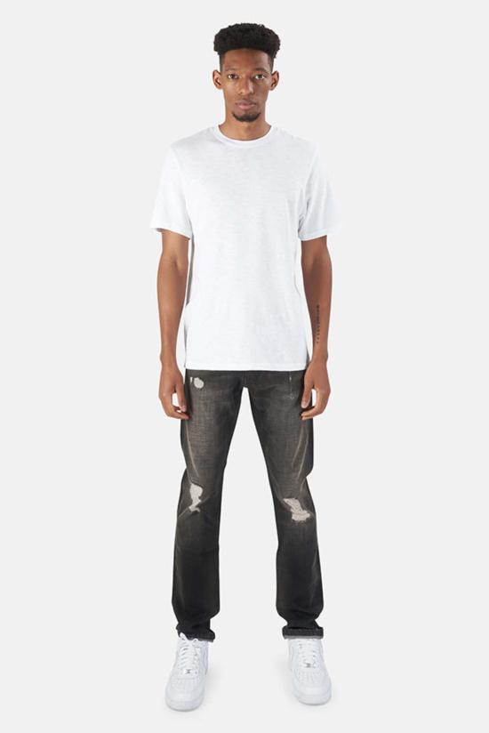  블루&크림 데님 팬츠 HL 디스트레스드 진 블랙 - BLUE&CREAM