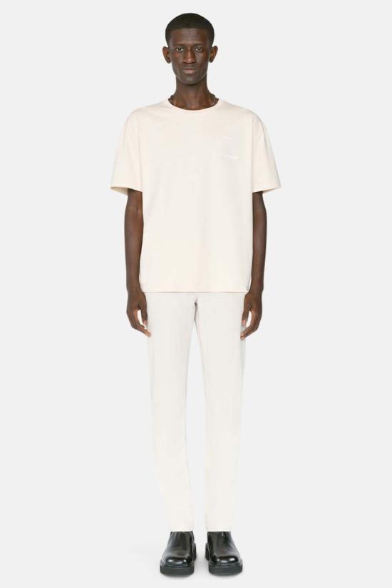  프레임 스트레이트 팬츠 데님 L 옴 슬림 브러시드 트윌 밀크 베이지 - FRAME