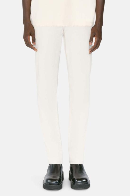  프레임 스트레이트 팬츠 데님 L 옴 슬림 브러시드 트윌 밀크 베이지 - FRAME