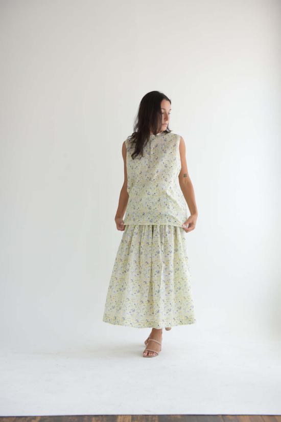  Odàmi 민소매 티셔츠 오다미 301 셔츠 타이니 플라워 - OTHER BRANDS