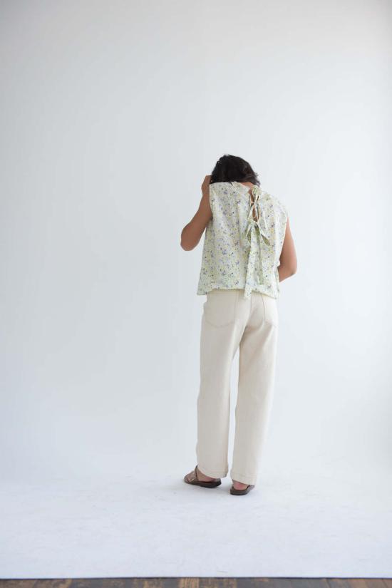  Odàmi 민소매 티셔츠 오다미 301 셔츠 타이니 플라워 - OTHER BRANDS