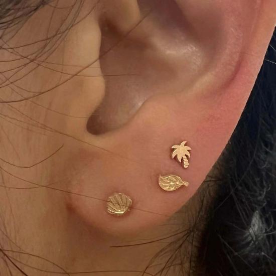  제니 권 디자인스 이어링 제니 권 디자인 골드 쁘띠 스터드 14K 옐로우/14K 로즈/14K 화이트 - JENNIE KWON DESIGNS