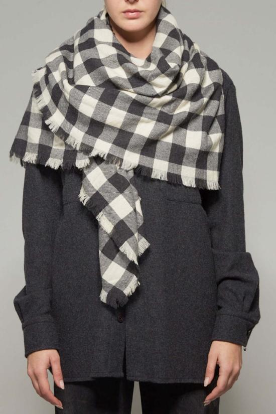  데스틴 머플러/스카프 라브라 스카프 크림 빅 체크