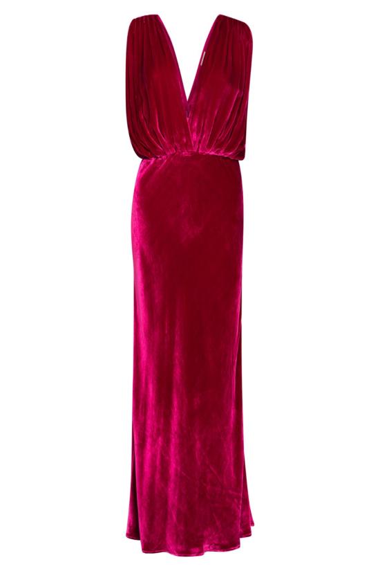  메드모아젤 롱 원피스 Mes Demoiselles Travis 드레스 퓨샤