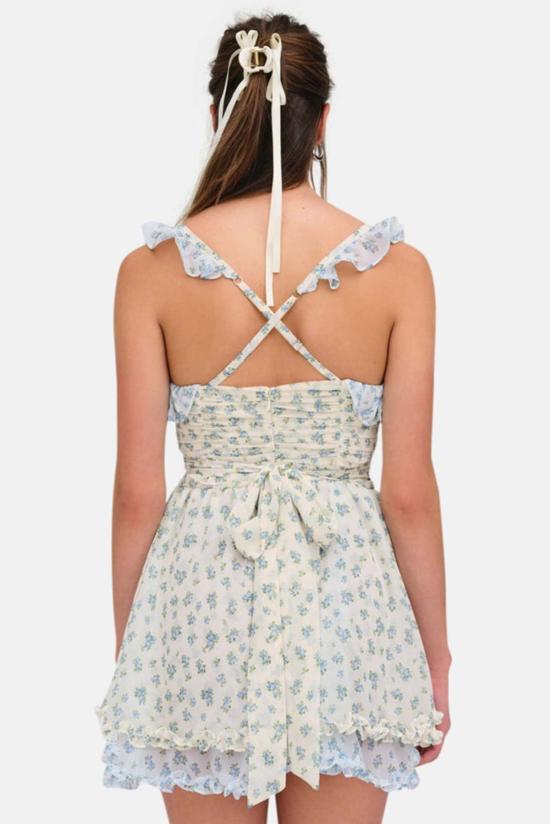  포러브앤레몬스 숏 원피스 CD3462 FA24 BLUE - FOR LOVE & LEMONS