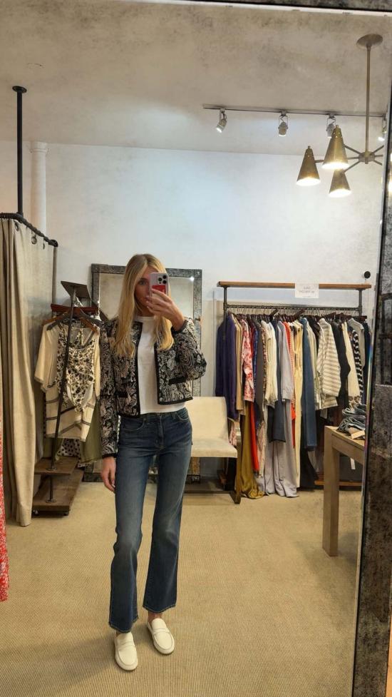  닐리로탄 데님 팬츠 닐리 로탄 부츠 컷 진 클래식 워시 - NILI LOTAN