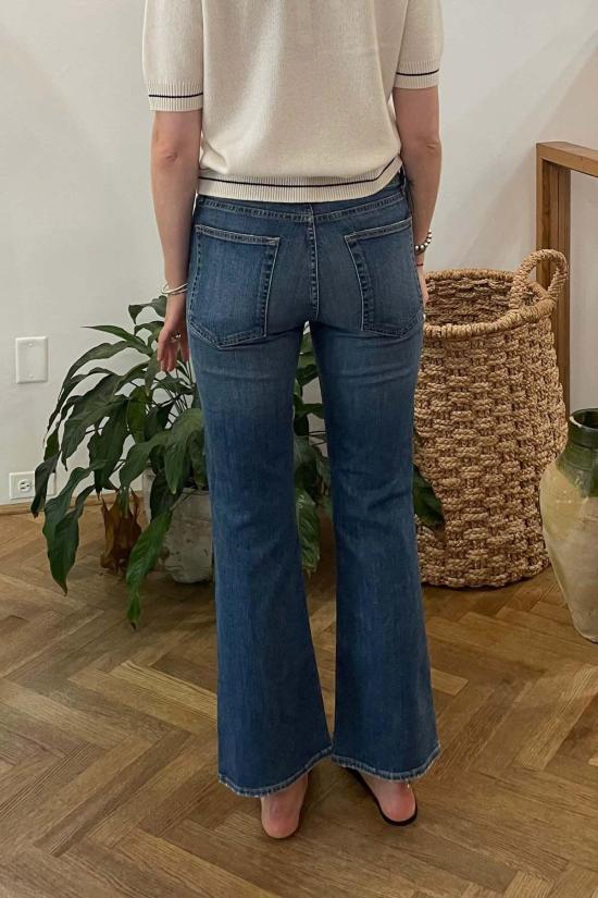  닐리로탄 데님 팬츠 닐리 로탄 부츠 컷 진 클래식 워시 - NILI LOTAN