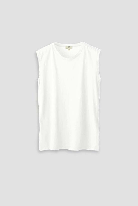  벨벳 민소매 티셔츠 머슬 탱크탑 - VELVET