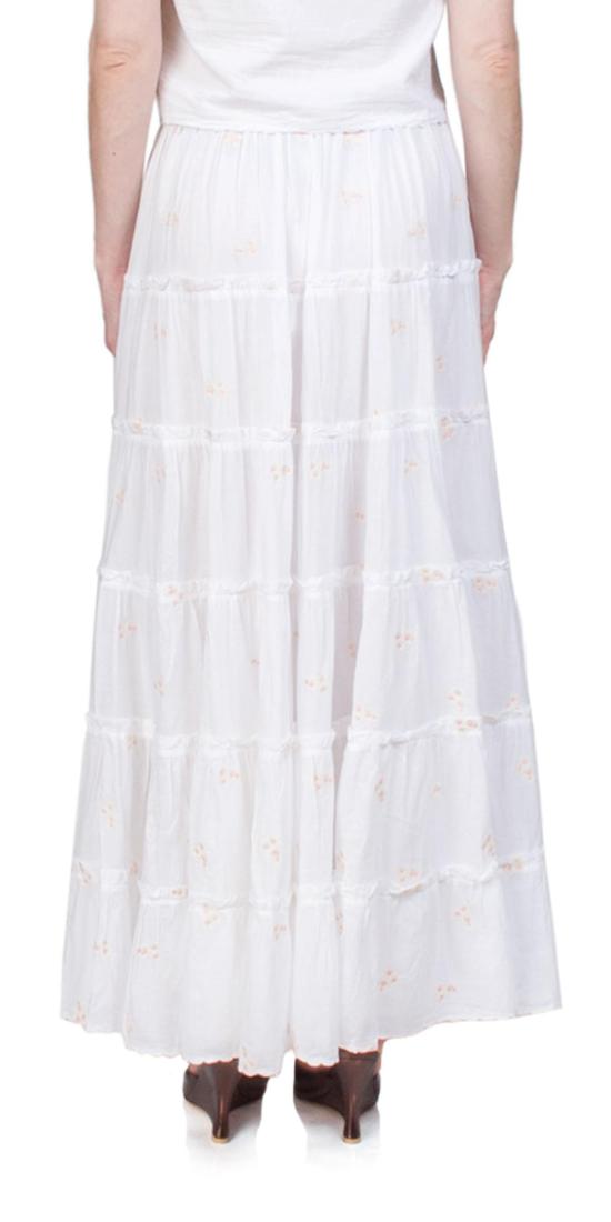  차오 루시아 롱 스커트 Ciao Lucia Coralie 자수 스커트 화이트 - CIAO LUCIA