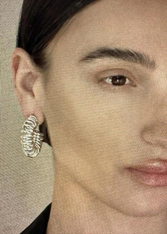  모던 위빙 이어링 핸드 터닝 와이어 스파이럴 - MODERN WEAVING