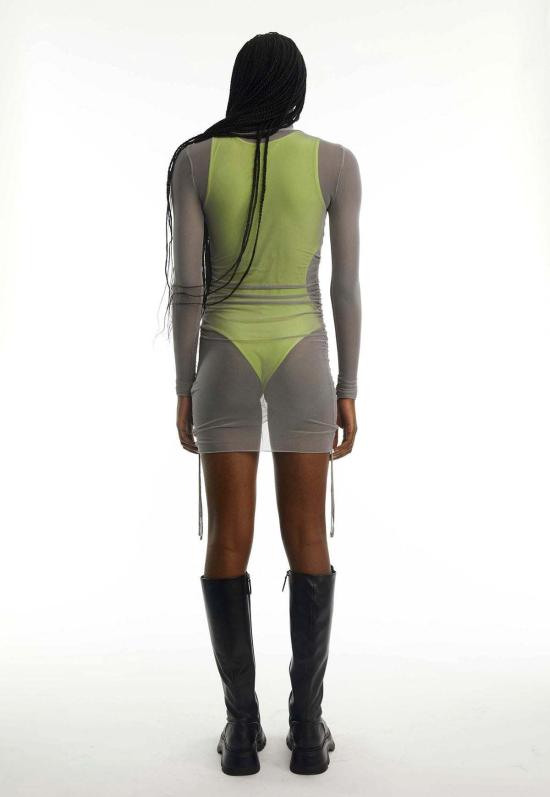  Oval Square 숏 원피스 오벌 스퀘어 오스 새시 드레스 스톤 - OTHER BRANDS