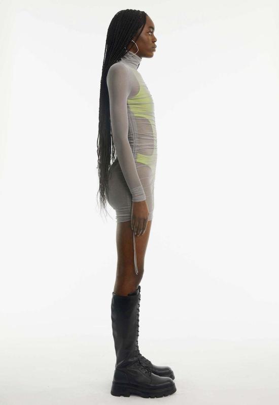  Oval Square 숏 원피스 오벌 스퀘어 오스 새시 드레스 스톤 - OTHER BRANDS