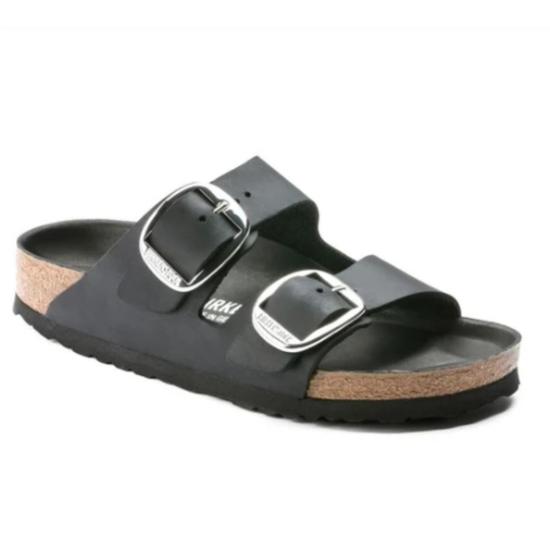  버켄스탁 뮬/슬리퍼 애리조나 빅 버클 하이샤인 샌들 에크루 - BIRKENSTOCK