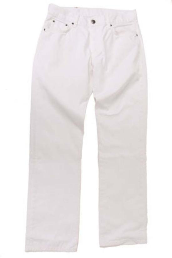  Simon Spurr 데님 팬츠 파이프 레그 트윌 데님 화이트 - OTHER BRANDS