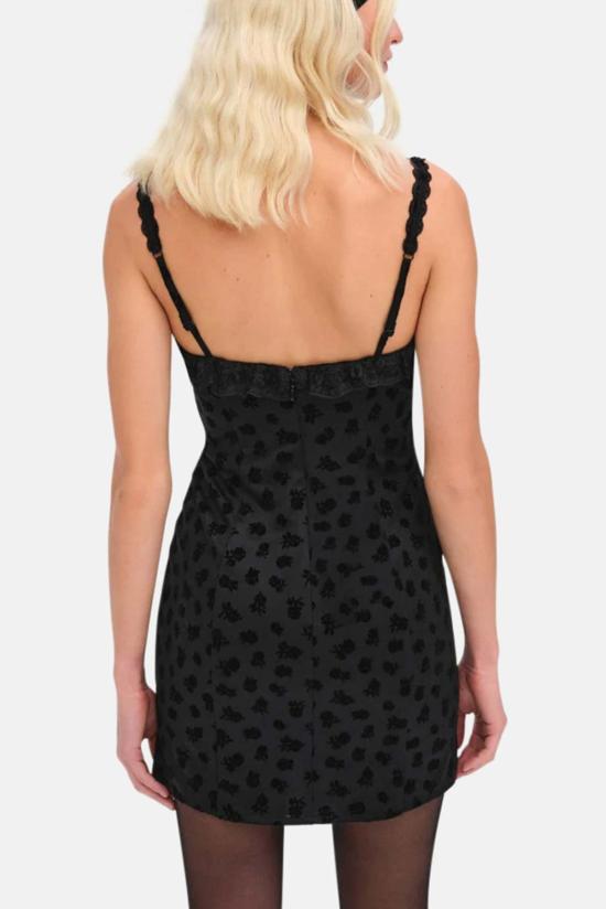  포러브앤레몬스 숏 원피스 For Love & Lemons 클레라 미니 드레스 블랙 - FOR LOVE & LEMONS