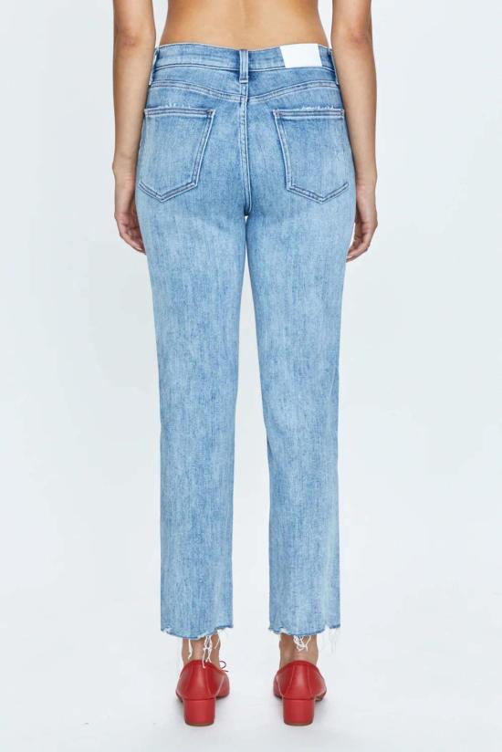  피스톨라 데님 팬츠 먼로 크롭 하이 라이즈 시가렛 크롭 모네 빈티지 - PISTOLA