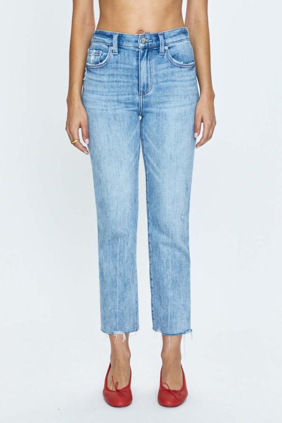  피스톨라 데님 팬츠 먼로 크롭 하이 라이즈 시가렛 크롭 모네 빈티지