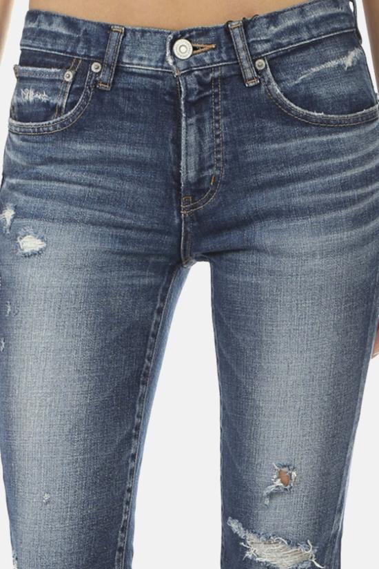  마우지 데님 팬츠 무시 글렌데일 스키니 진 블루 - MOUSSY