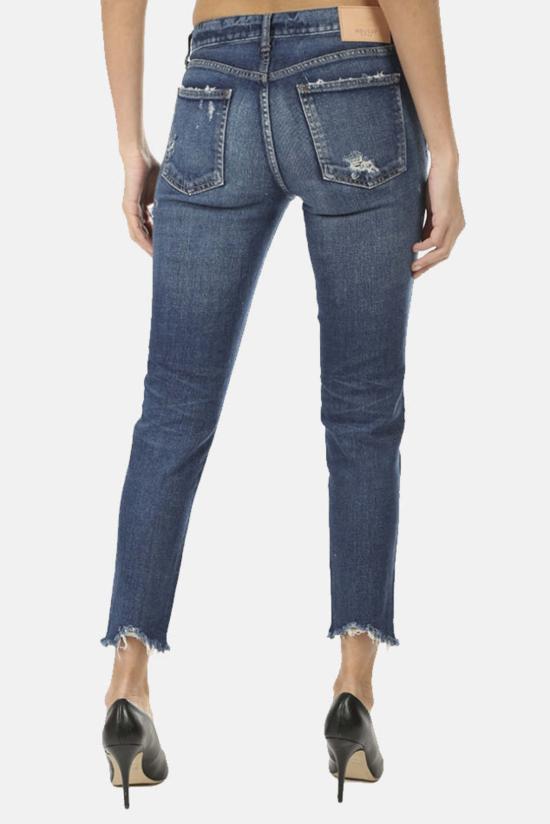  마우지 데님 팬츠 무시 글렌데일 스키니 진 블루 - MOUSSY