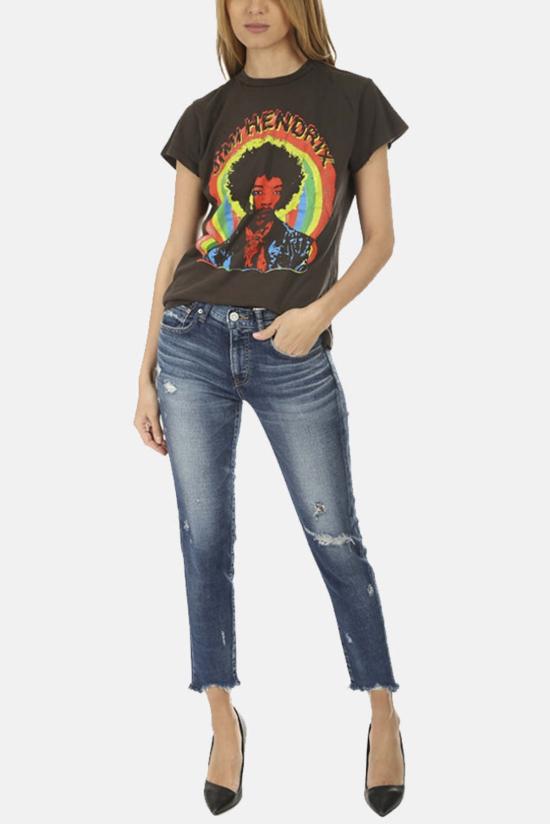  마우지 데님 팬츠 무시 글렌데일 스키니 진 블루 - MOUSSY