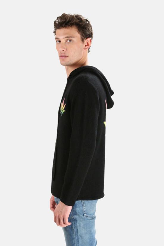  Harden 후드 티셔츠 하든 X 블루&크림 리프 캐시미어 후드 블랙/레인보우 - OTHER BRANDS