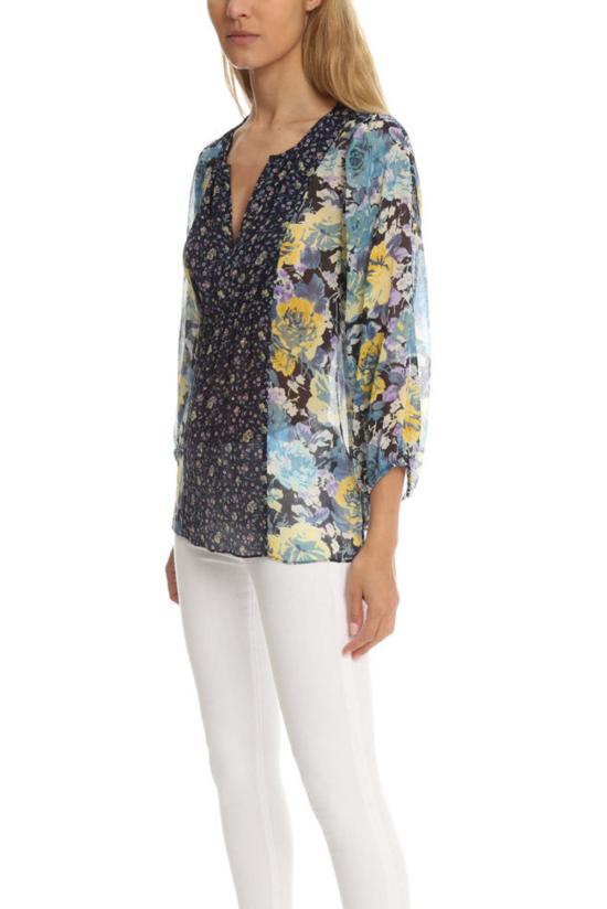  즈와 블라우스 조이 티슬 탑 다크 네이비 - JOIE