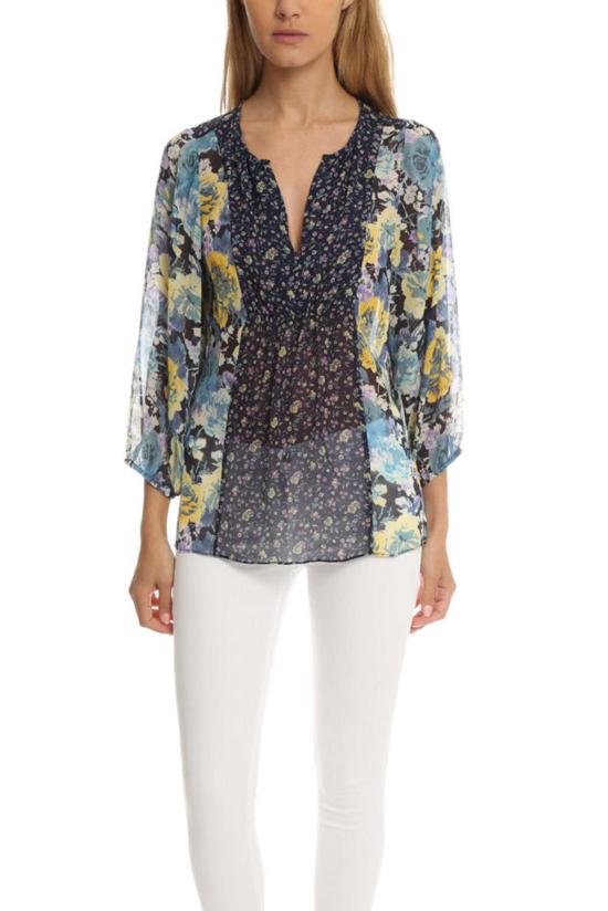  즈와 블라우스 조이 티슬 탑 다크 네이비