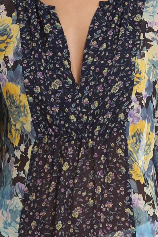  즈와 블라우스 조이 티슬 탑 다크 네이비 - JOIE