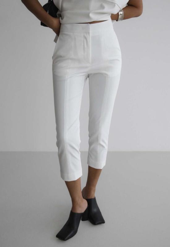  더 엔케이씨 스토어 크롭 팬츠 Nkc 오거스틴 테이퍼드 카프리 화이트