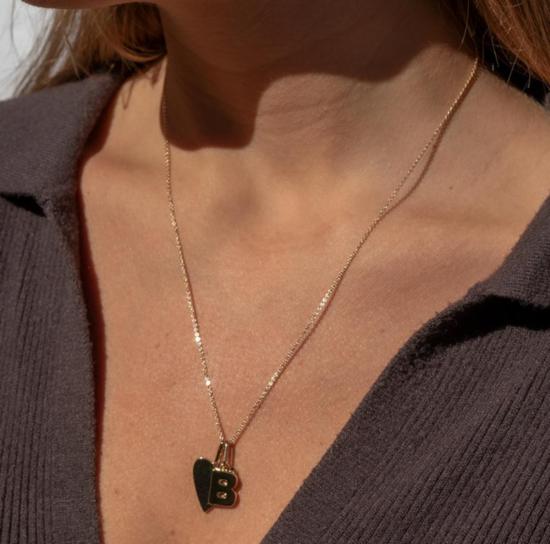  탯치 목걸이/팬던트 Thatch Be You 이니셜 챠밍 골드 - THATCH