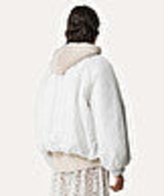  포르테포르테 봄버 자켓 포르테 포르테 패딩 나일론 니트 엣지 봄버 아이보리 - FORTE FORTE