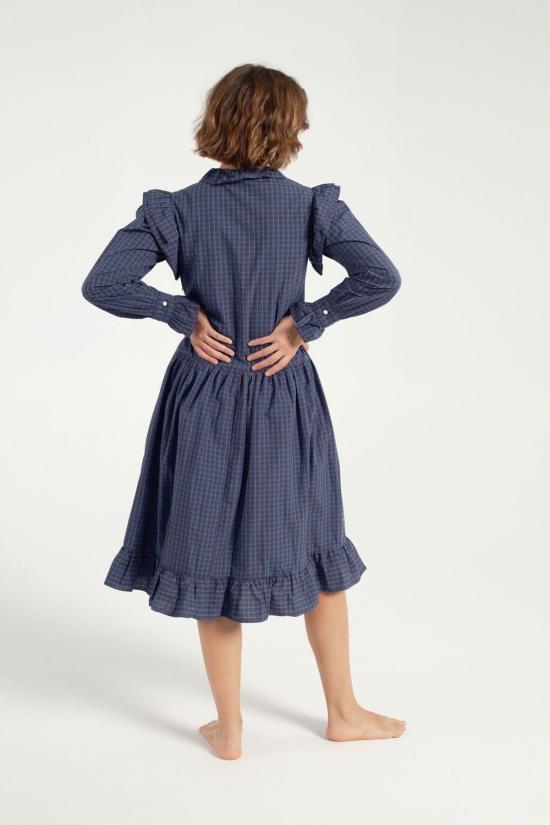  BATSHEVA 숏 원피스 Batsheva 긴팔 클로드 드레스 다르마리스코타 타탄 - OTHER BRANDS